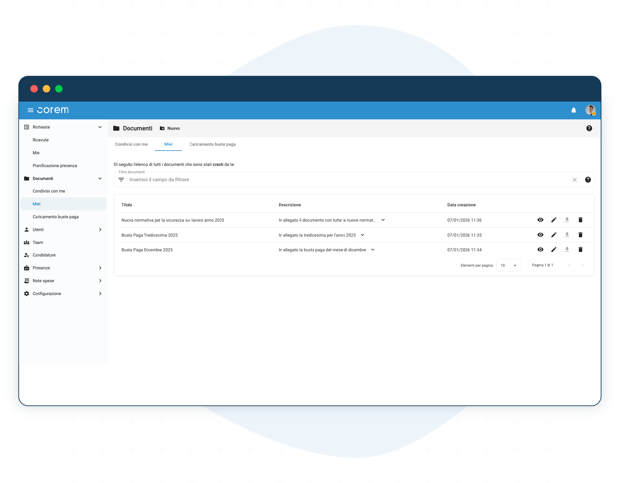 Busta paga, Contratti, Certificati