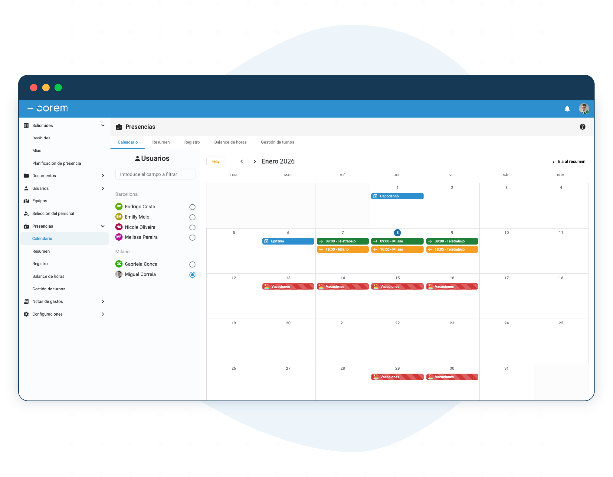 Fichaje Físico y Digital