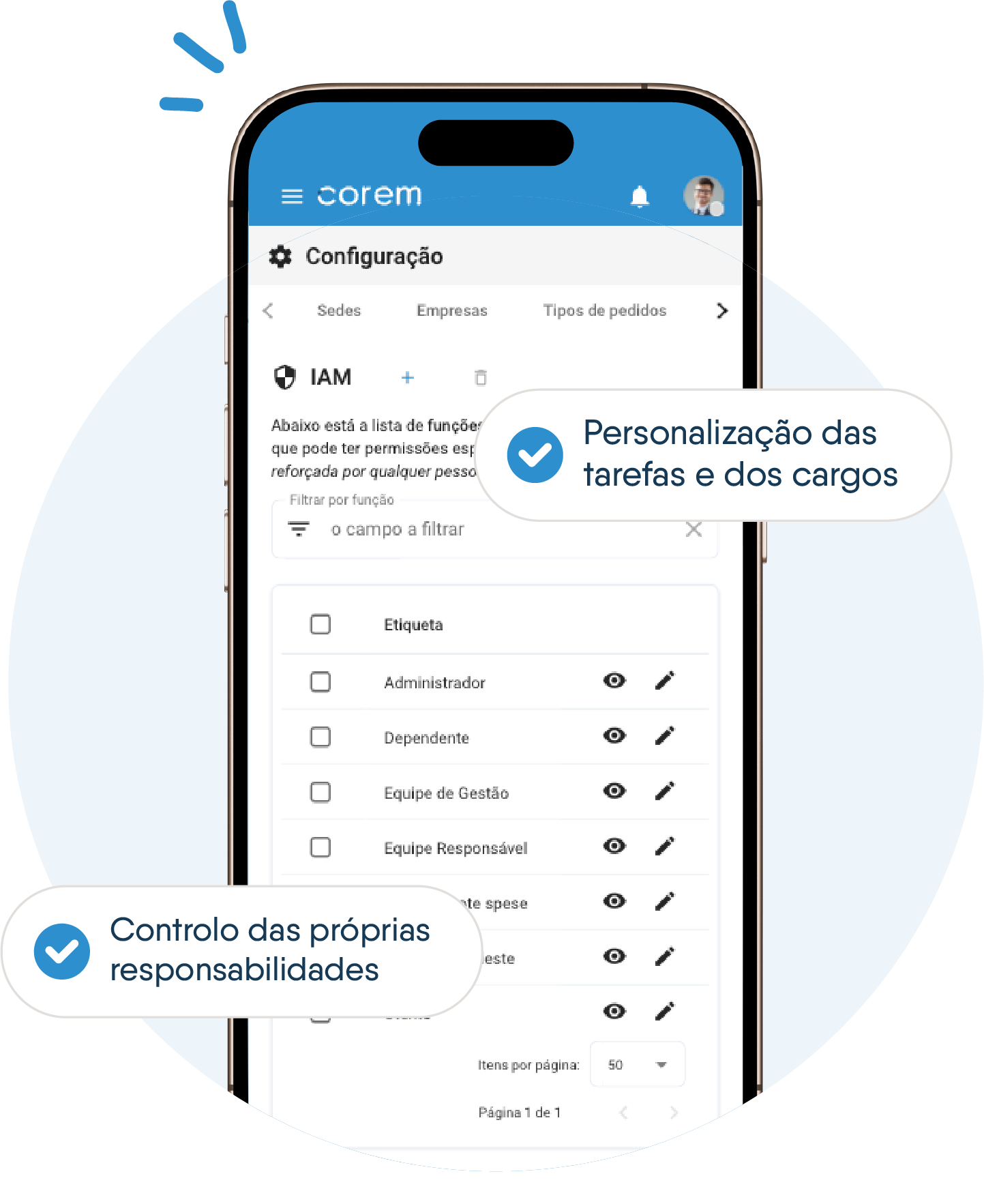 Personalização de Funções