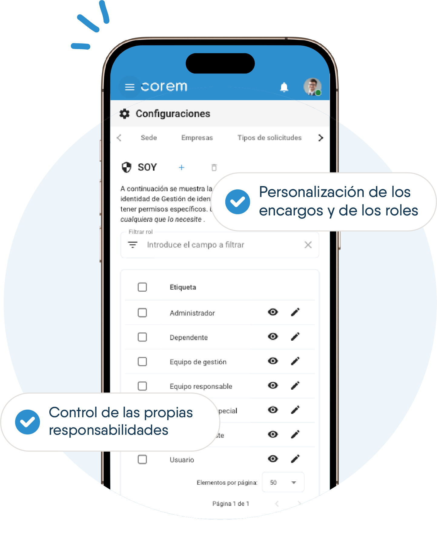 Personalizacion de roles