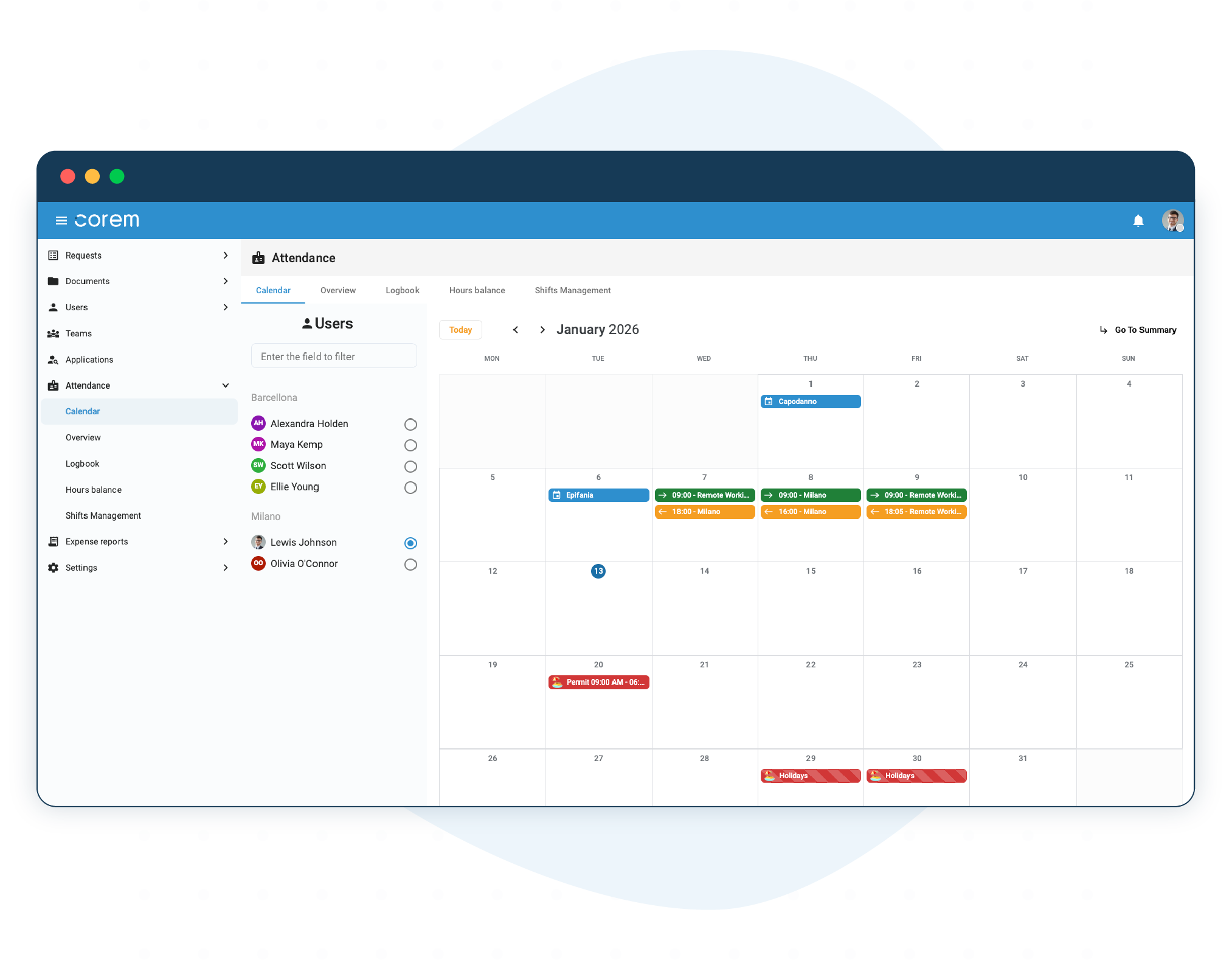 Physical and remote badge