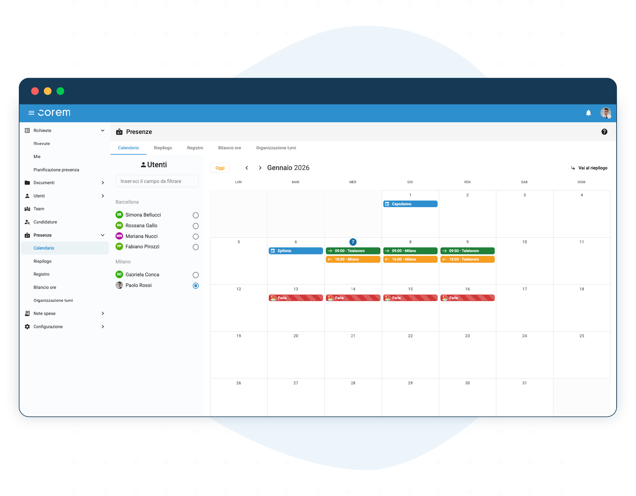badge fisico e virtuale