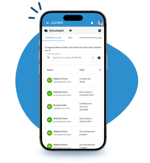 foto mobile documenti corem