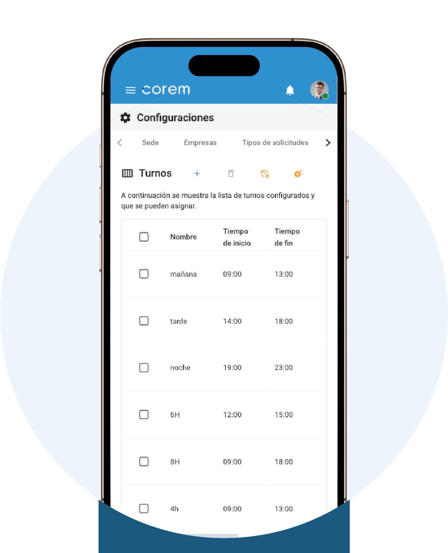 planificación de turnos de trabajo